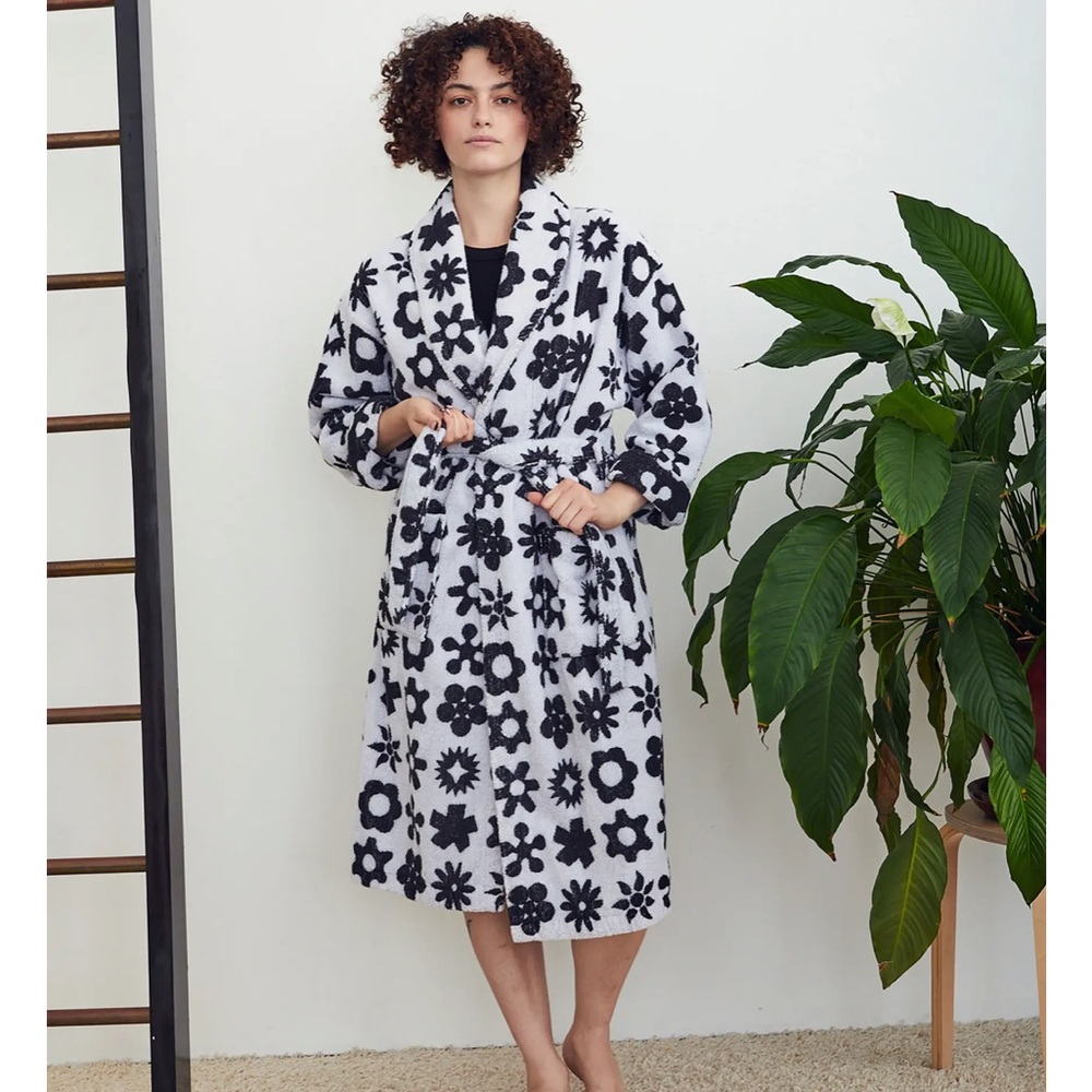 DUSEN DUSEN Flower Cotton Bathrobe